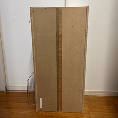 フック＆マガジンラック付きカラーボックス（白）の画像