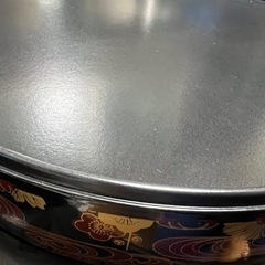【未使用】漆器 円形重箱 漆塗り 大の画像
