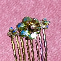 ラインストーンヘヤピンかんざし2点セットの画像