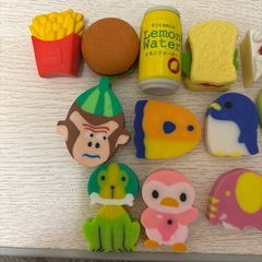 平成レトロ♡消しゴム 12点セットの画像