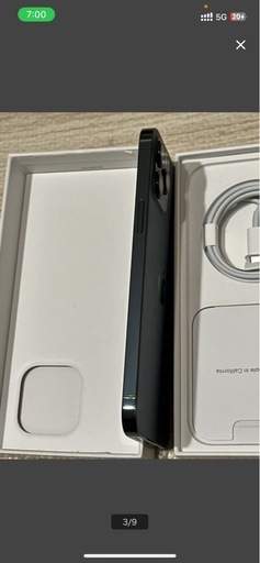 iPhone 12 Pro Max 256GB パシフィックブルー 美品 純正バッテリー交換済み 最大容量100% 動作良好 即取引O