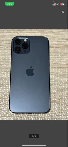iPhone 12 Pro Max 256GB パシフィックブルー 美品 純正バッテリー交換済み 最大容量100% 動作良好 即取引O