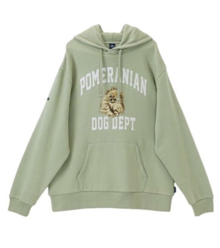 DOG DEPT UNISEX　犬種プルパーカー ポメラニアン S ドッグデプト