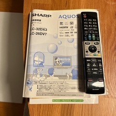価格交渉OK！SHARP AQUOS32型テレビ【LC-32DX3】＋テレビスタンド【WALL】の画像
