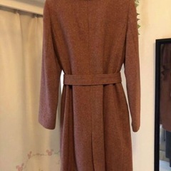 WILL SELECTION　ファー衿付きコート MN ウィルセレクション 赤系の画像