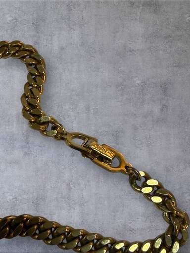 Christian Dior ディオール ロゴブレスレット 喜平 ラインストーン