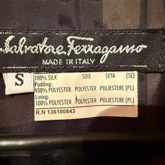 【GO-1517】フェラガモ キルティングジャケット ガンチーニ シルク100%の画像