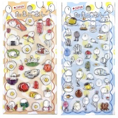 【正規品】たまごあし　　ぷっくりシール　６枚の画像