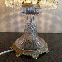 【GO-1529】ボヘミアングラス テーブルライト テーブルランプ レトロの画像