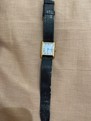 売り切れ　Cartier Must de TANKカルティエ マストタンク 正規品 腕時計 手巻き ヴィンテージ 18K アンティーク