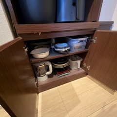 食器棚  キッチン収納 レンジ台の画像