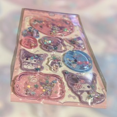 サンリオ クロミ ぷっくり水シール キラキラ 海外限定デザインの画像