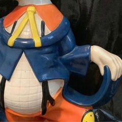 昭和レトロ　大きな貯金箱　陶器　ピエロ　
高さ約40㎝　の画像