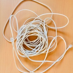 子機と電話本体セット　配線付きの画像