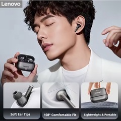 Lenovo Premium Version ワイヤレスイヤホン White 白色  の画像