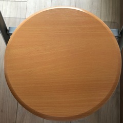 折りたたみ椅子 チェア イス　木製 スチール ナチュラル パイプ椅子の画像