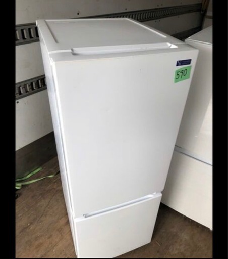 配送設置無料✨no590? 2021年　ヤマダ電機 2ドア冷蔵庫 (156L・右開き) ホワイト YRZF15G1