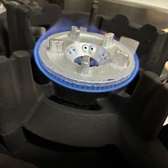 業務用　鋳物コンロ　ハイカロリー　都市ガス　1重大の画像