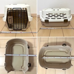 【美品】犬用キャリーケース 小型犬 ペットキャリー クレートの画像