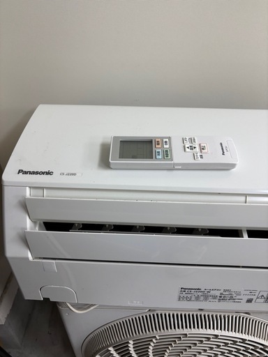 ?中古❗️上位モデル nanoeX?取付込✨簡易クリーニング済✨️中古 パナソニック Panasonic CS-J220D-W エオリ