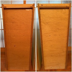 【GO-1635】5段チェスト オレンジ 昭和レトロ レトロポップ 収納の画像