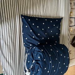 【0円・最短本日/明日午前引取】Nitori シングル布団3点セット（cover付き）の画像