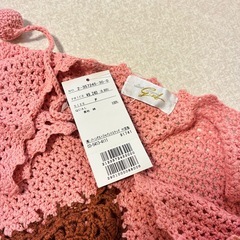 ラストシーンガール クロシェ編み ニット パッチワーク Y2K 平成ファッションの画像