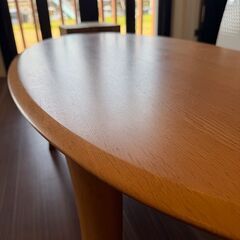 【1,000円】楕円形ローテーブル｜モデルハウス展示品｜引取限定の画像