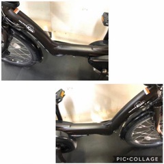 1年保証　送料無料　ヤマハ　パスキッス　20インチ　子供乗せ　茶色　電動アシスト自転車 g319の画像