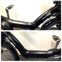 1年保証　送料無料　ブリヂストン　20インチ　3人乗り 子供乗せ　人気　電動アシスト自転車 g319の画像