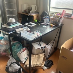 一人暮らし家具4点セット（デスク・椅子・ベッドフレーム・マットレス）の画像