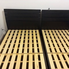 シングルベッド　コンセント付　×2台　ニトリの画像