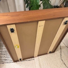 無印良品　ベッド下収納　高さ19cm ウォールナット　蓋付きの画像