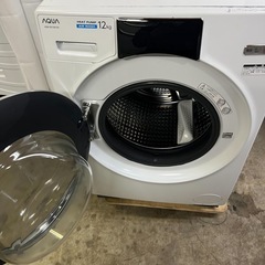 【12ヶ月保証】AQUAドラム式洗濯機 AQW-DX12M 2022年 洗濯12kg 乾燥6kgの画像