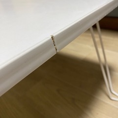 ニトリ折りたたみテーブル(ナノ6045 WH) ホワイトの画像