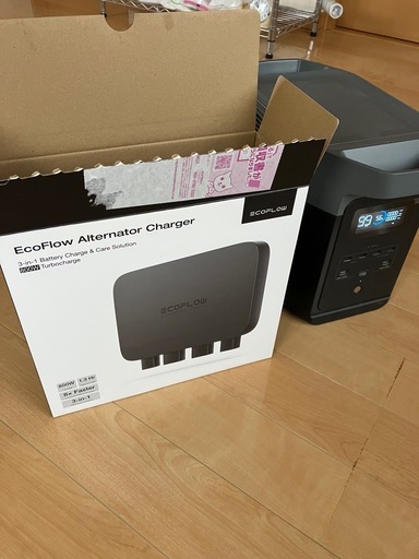 エコフローデルタ2とオルトネーターチャージャー ポータブル電源
　