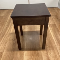 引き出し付きミニテーブル【町田市再生家具】0319Bの画像