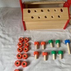 〜3/27まで★木のおもちゃ 工具箱の画像