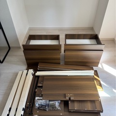 使用期間2ヶ月　美品　RASIK ヘッドレス引き出し収納ベッドの画像