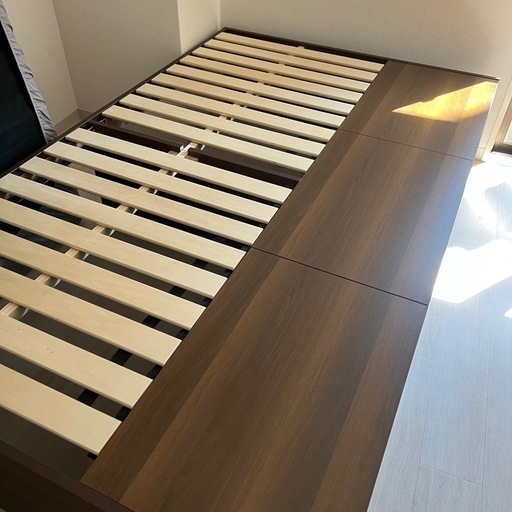 使用期間2ヶ月　美品　RASIK ヘッドレス引き出し収納ベッド