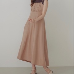 新品 ECRELキャミドレス お呼ばれ オケージョンドレスの画像