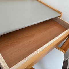  大和屋 norsta ノスタ キッズデスク＆チェア グレーの画像