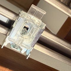 決まりました！ロールスクリーン　ブラウン　カーテンレール取り付けの画像