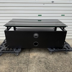 黒ガラス テレビボード 3段の画像