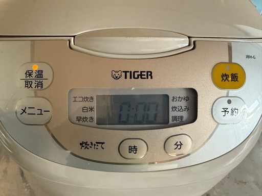 【GO-1340】TIGER タイガー マイコン炊飯器 JBH-G180