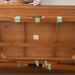 ニトリ ダイニングテーブルセット（椅子2脚＋ベンチ付き）の画像