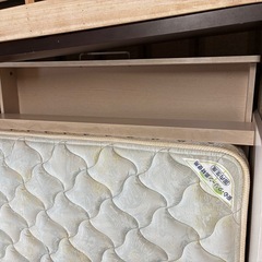シングルベッド 収納付きの画像