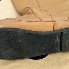 バックル付き 本革ロングブーツ Mの画像