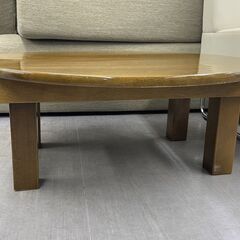 ちゃぶ台 直径75ｃｍ 円卓 円形テーブル 折りたたみ 折り畳み ローテーブル テーブル 札幌市手稲区の画像