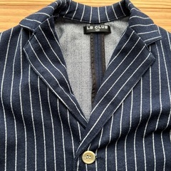 卒園式　入学式などに👔ネイビーストライプ入りジャケット120センチの画像